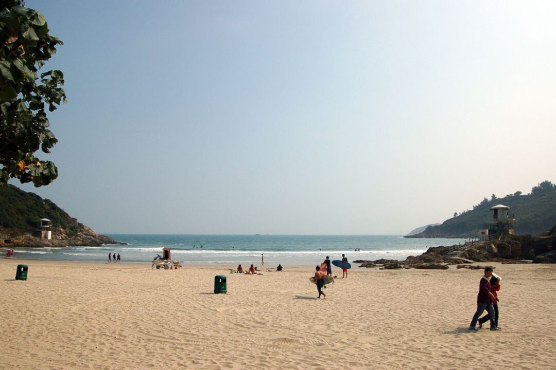 big wave bay beach hong kong island