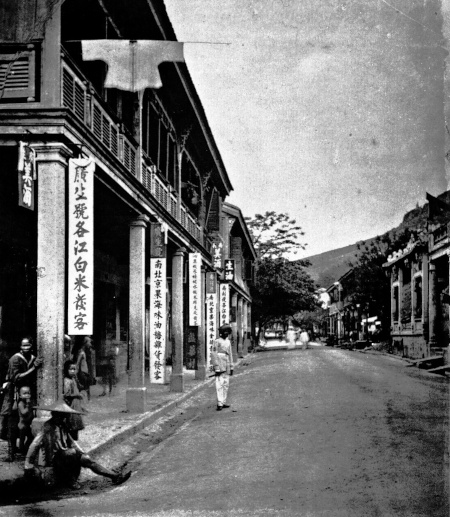 old street in happy valley british colonial hong kong