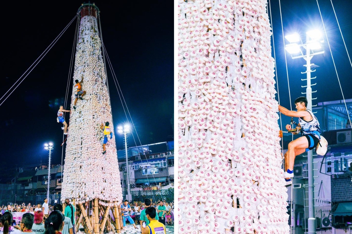 cheung chau bun festival bun scrambling competition final