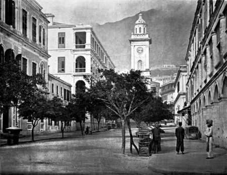 hong kong clock tower under british colonial rule