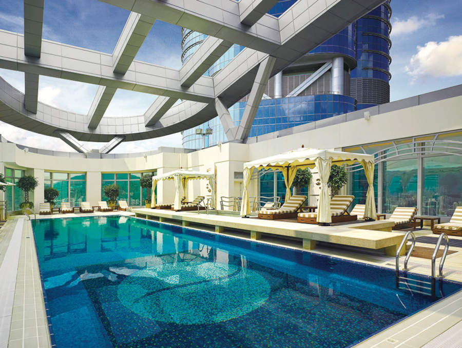 cordis hong kong rooftop pool