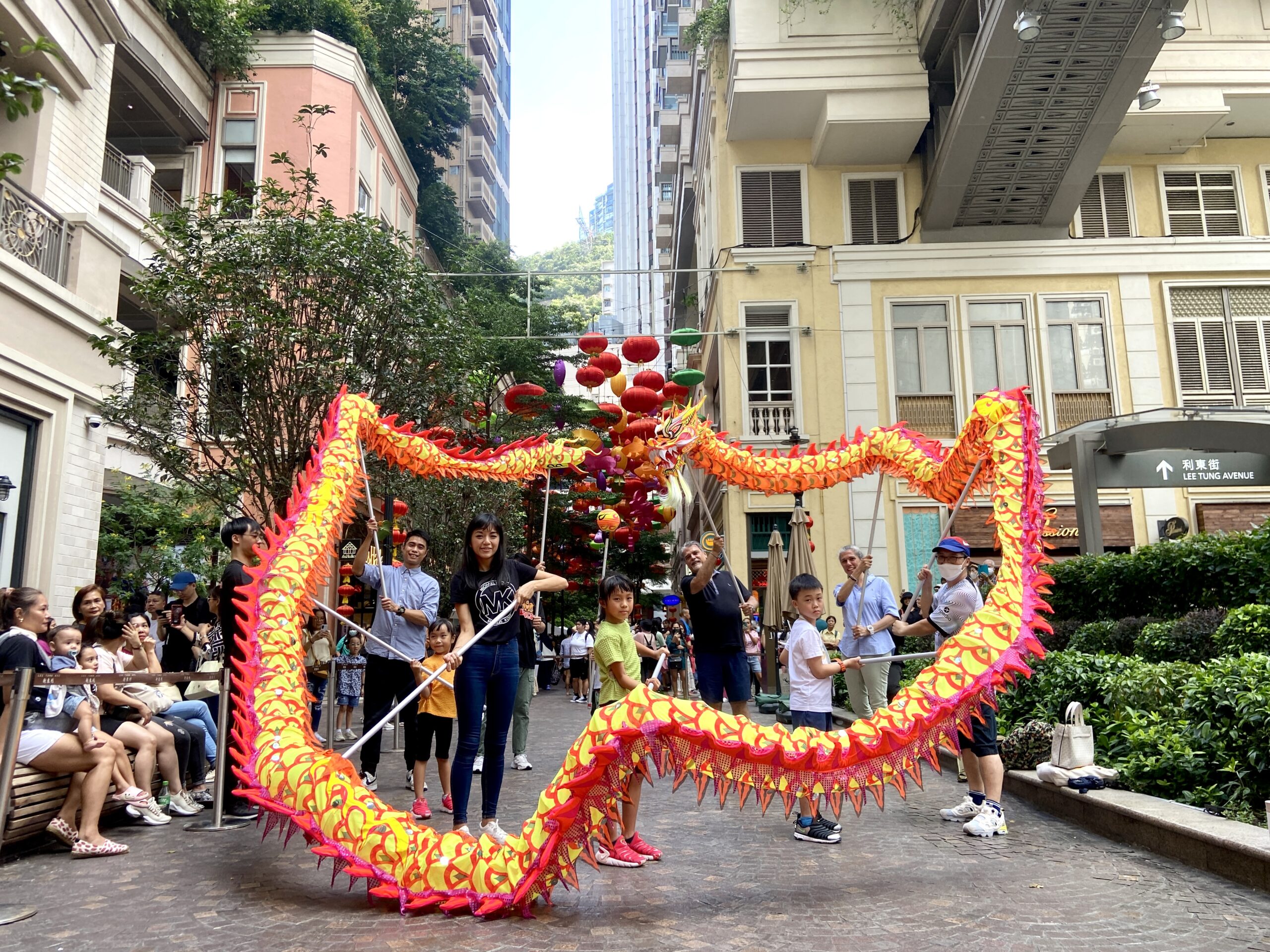 the daylight dragon at the dragon dance workshop at lee tung avenue