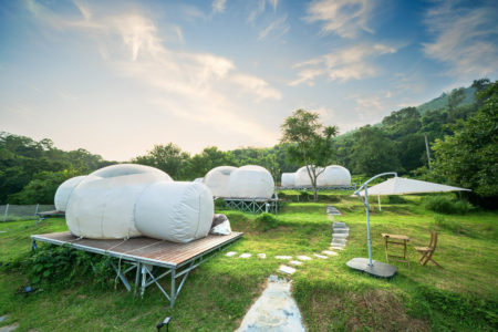 glamping bubble tents in hong kong