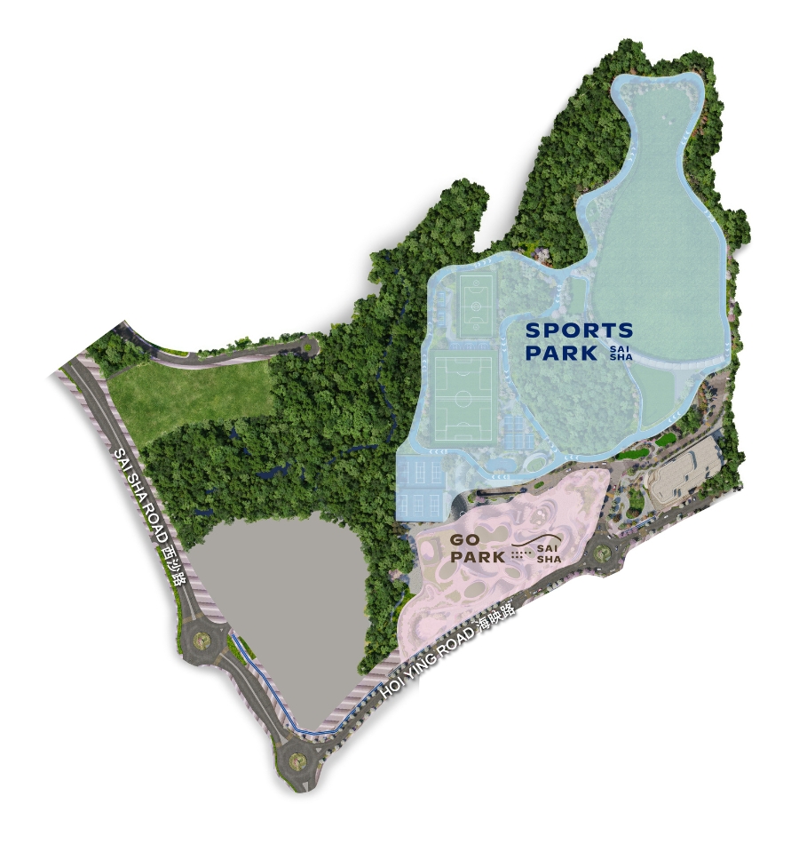 go park sai sha and sports park sai sha map