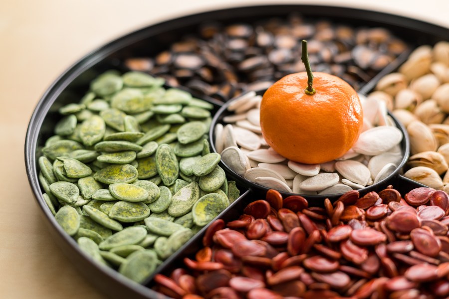 chinese new year snack platter