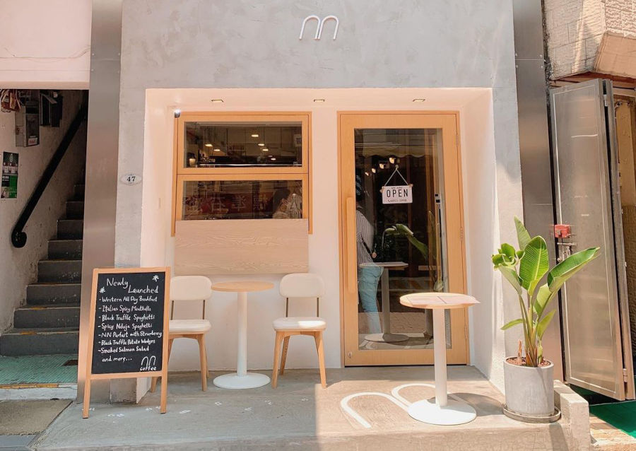 Nn coffee minimalistic cafe in Sai Kung town