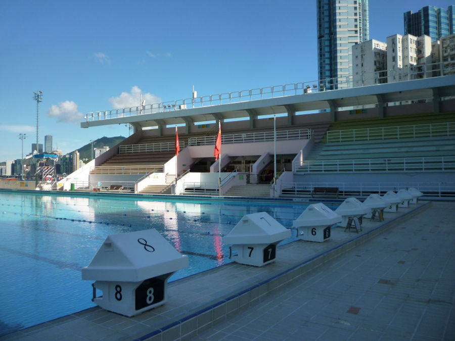 starting blocks of tai wan shan outdoor pool