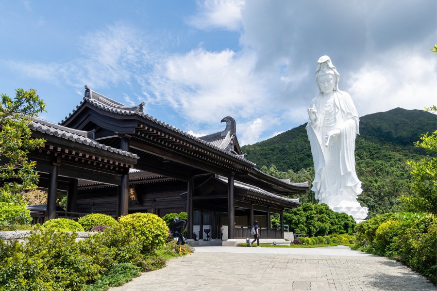 tsz shan temple tai po beautiful places hong kong