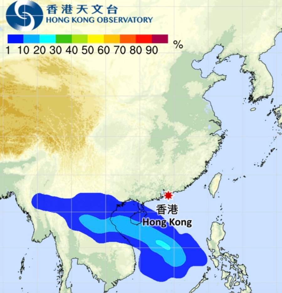 hong kong observatory path probability prediction map