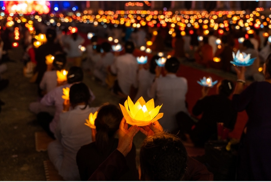 lotus lanterns for vesak day