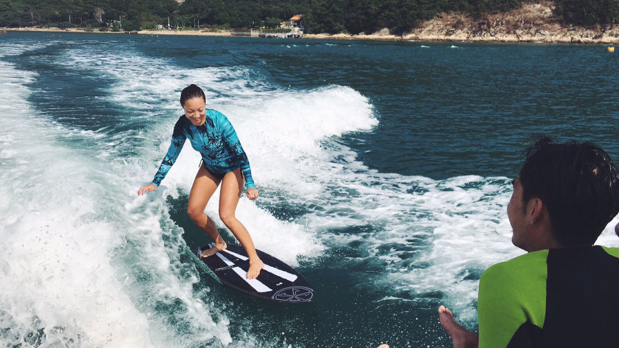 wakesurf hong kong on tai tam