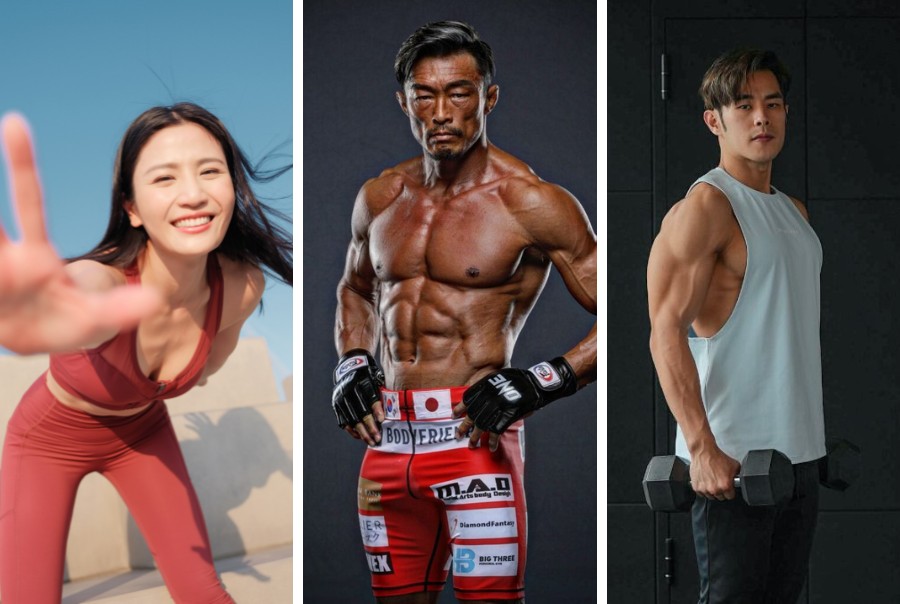 celebrity fitness instructors at the well fest 2023 in macau